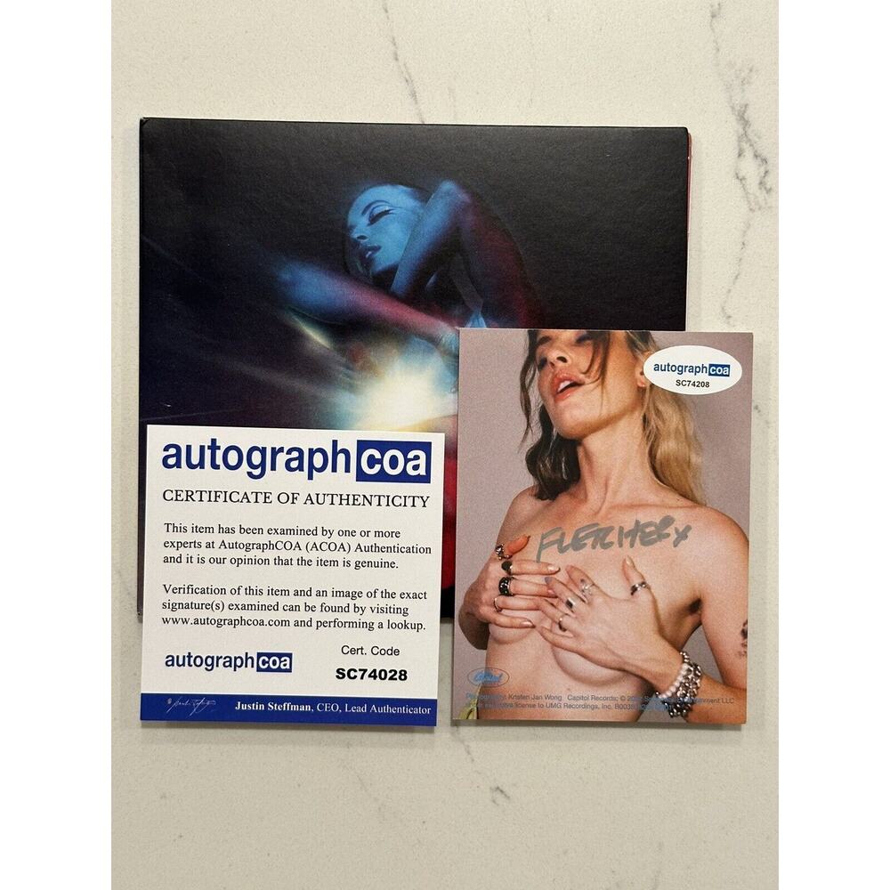 FLETCHER Girl Of My Dreams CD with Autographed SIGNED Art Card COA Silver Sig